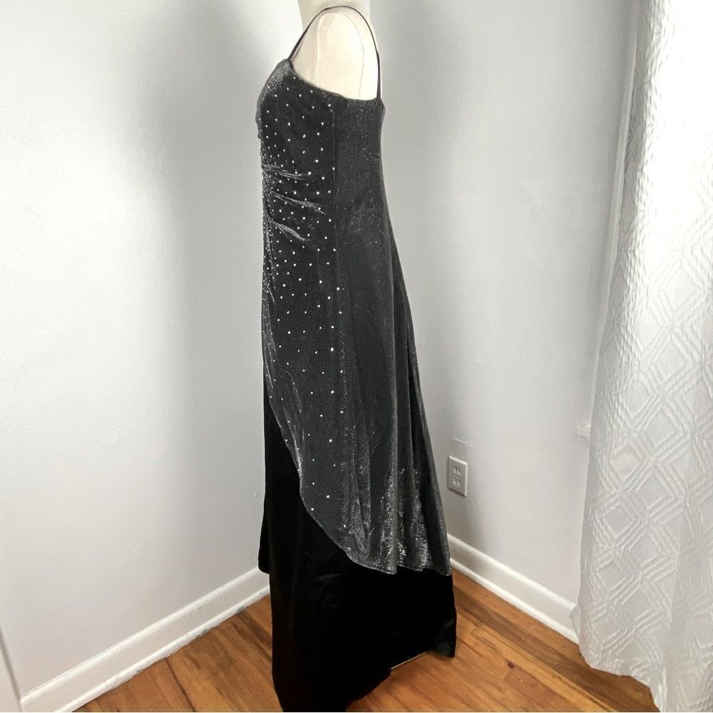 Vintage Y2K Women’s 12 Black Formal Dress‎ Dark Fairy Grunge Whimsigoth Wedding - Picture 2 of 12